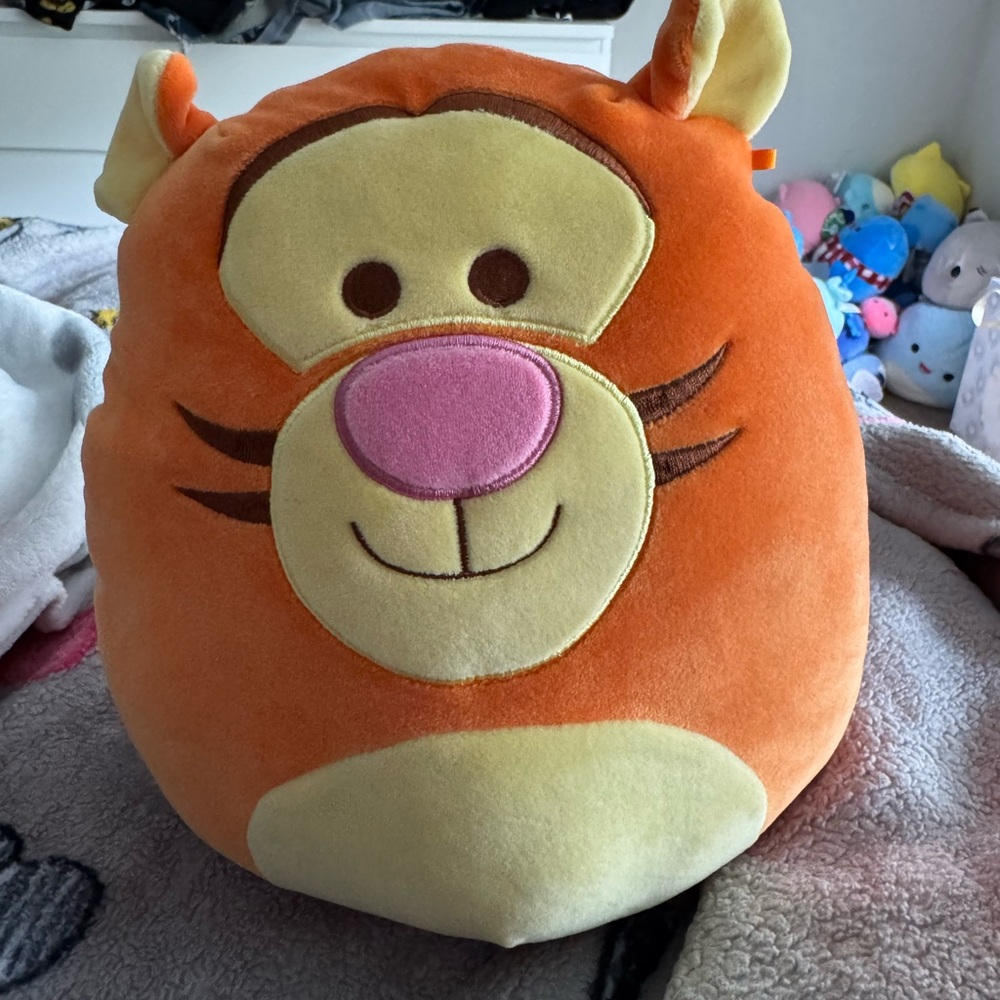 Squishmallows Disney Tigger 12” Orange and Pink Stuffed Animal Plush